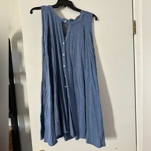 Flowy Denim sundress or long tunic.